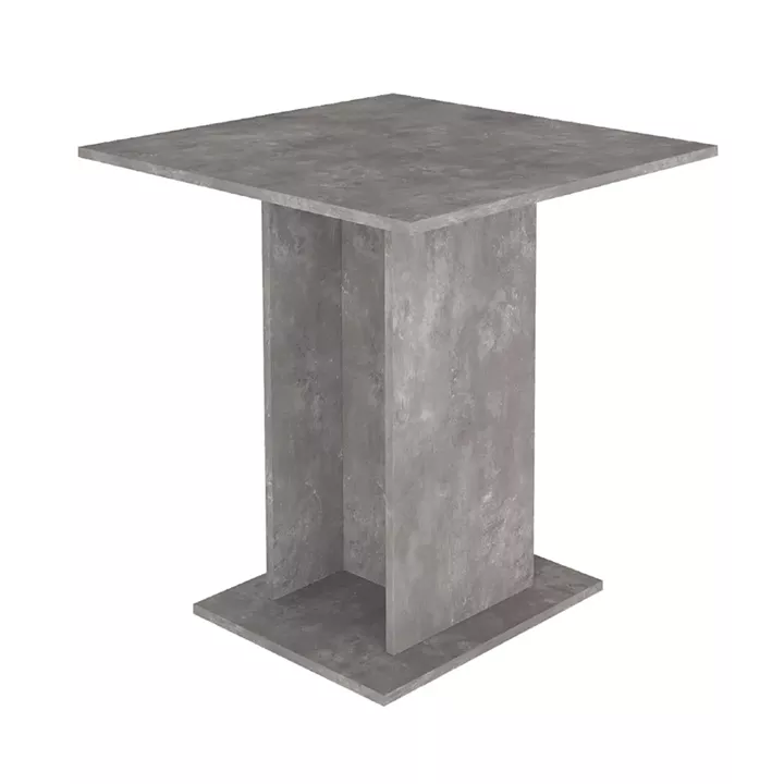 Τραπέζι Allos Megapap χρώμα γκρι σκυροδέματος 75x75x77εκ.