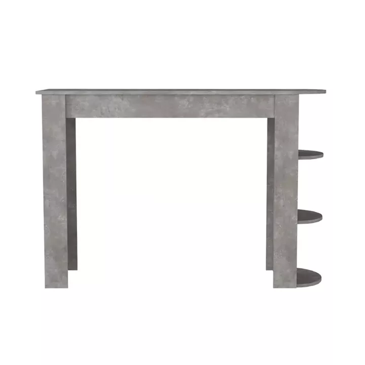 Τραπέζι μπαρ Vigne Megapap χρώμα γκρι σκυροδέματος 150x51,6x101,8εκ.