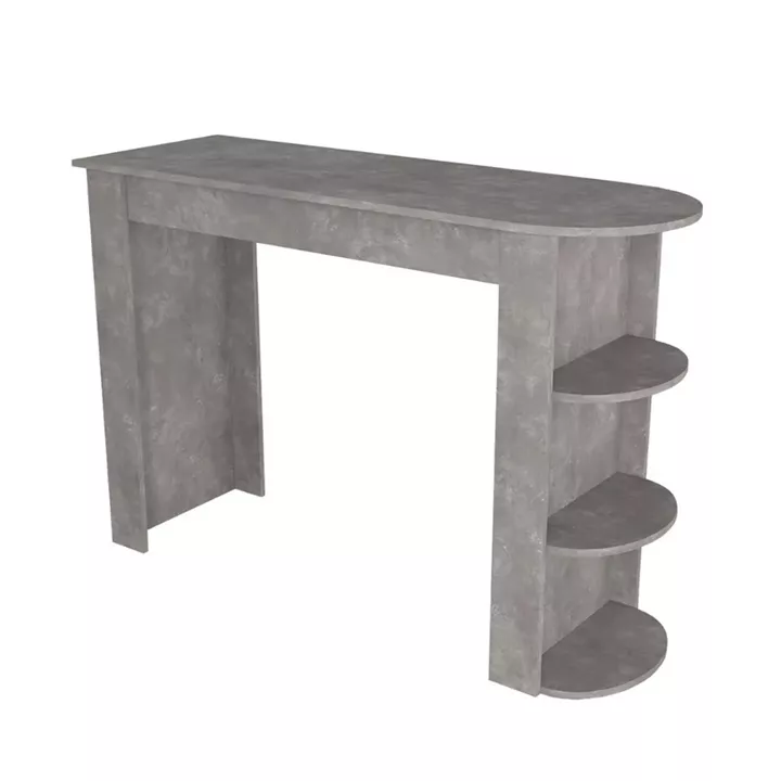Τραπέζι μπαρ Vigne Megapap χρώμα γκρι σκυροδέματος 150x51,6x101,8εκ.