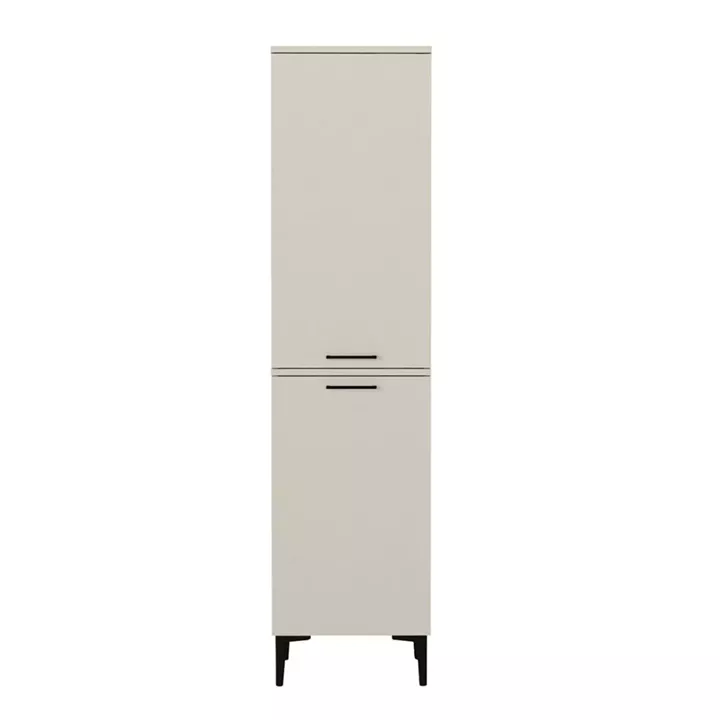 Ντουλάπι με καλάθι απλύτων Singa Megapap χρώμα sandstone 45x40x180εκ.