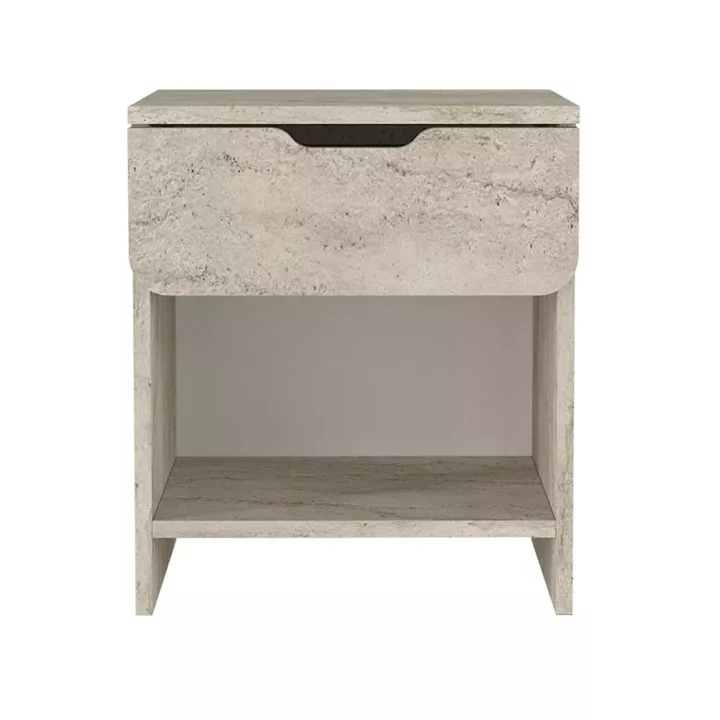 Κομοδίνο Mida Megapap χρώμα travertine 45x40x52εκ.