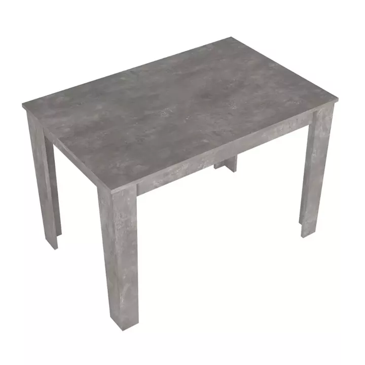 Τραπέζι Darlen Megapap χρώμα γκρι σκυροδέματος 110x72x74εκ.