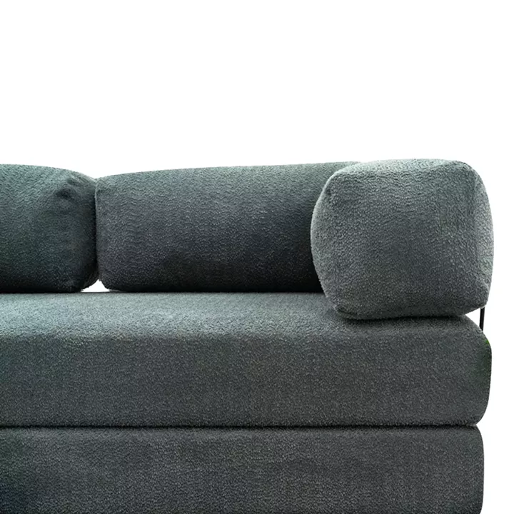 Καναπές - κρεβάτι Comfort Megapap τριθέσιος υφασμάτινος χρώμα μέντα 190x95x75εκ.