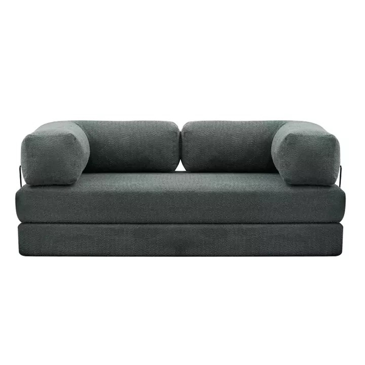 Καναπές - κρεβάτι Comfort Megapap τριθέσιος υφασμάτινος χρώμα μέντα 190x95x75εκ.