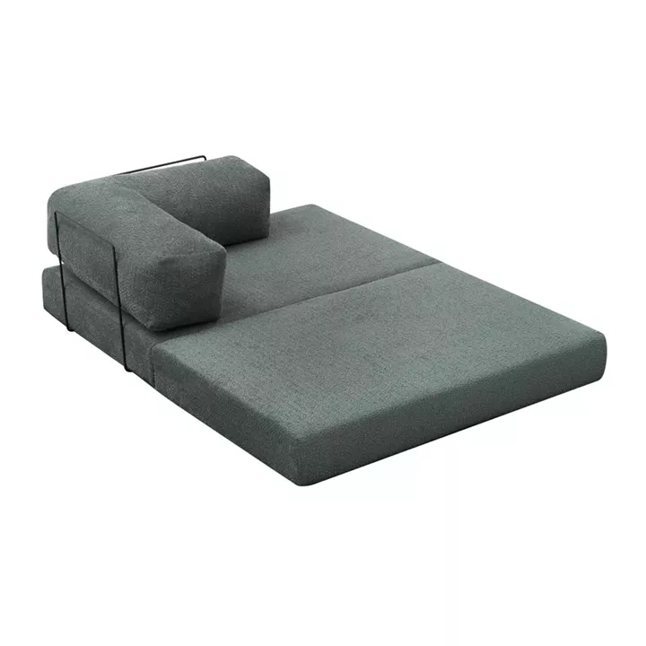 Καναπές - κρεβάτι Comfort Megapap διθέσιος υφασμάτινος χρώμα μέντα 140x95x75εκ.