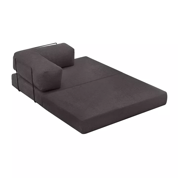 Καναπές - κρεβάτι Comfort Megapap διθέσιος υφασμάτινος χρώμα ανθρακί 140x95x75εκ.