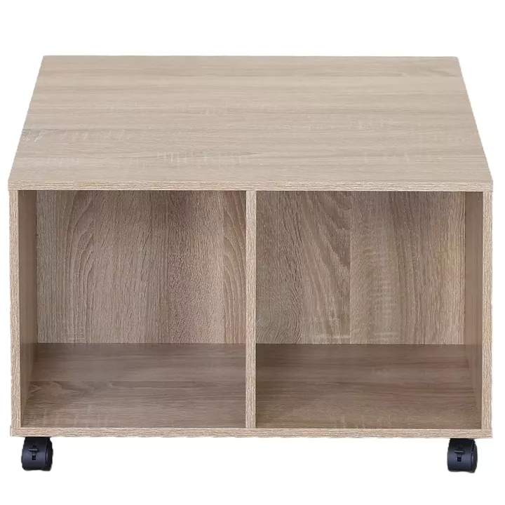 Τραπεζάκι Σαλονιού ArteLibre LUNARO Δρυς Μοριοσανίδα 60x60x39.5cm