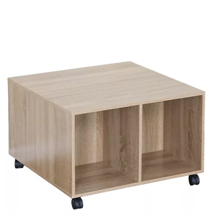 Τραπεζάκι Σαλονιού ArteLibre LUNARO Δρυς Μοριοσανίδα 60x60x39.5cm