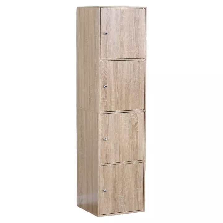 Παπουτσοθήκη ArteLibre ALVERO Δρυς Μοριοσανίδα/Ξύλο 40x39x157cm