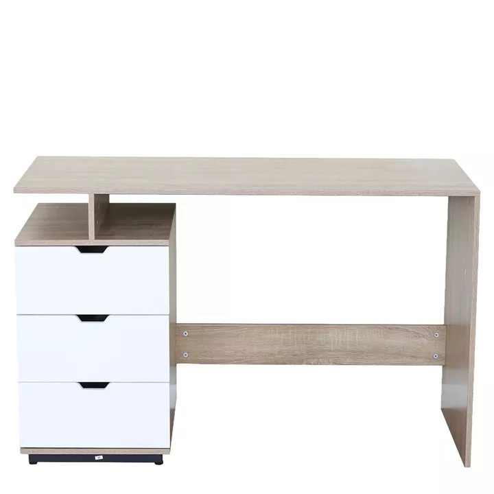 Γραφείο ArteLibre QERINO Δρυς/Λευκό Μοριοσανίδα 120x53x75cm