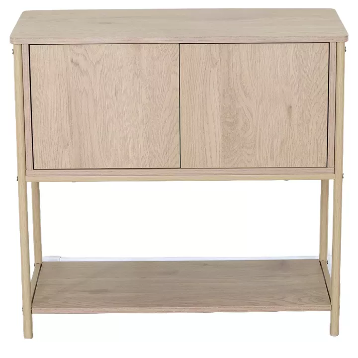 Κονσόλα ArteLibre MODERA Άγρια Δρυς MDF/Μελαμίνη/Μέταλλο 80x35x76cm