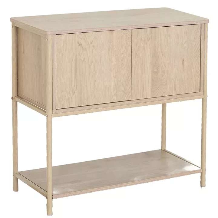 Κονσόλα ArteLibre MODERA Άγρια Δρυς MDF/Μελαμίνη/Μέταλλο 80x35x76cm