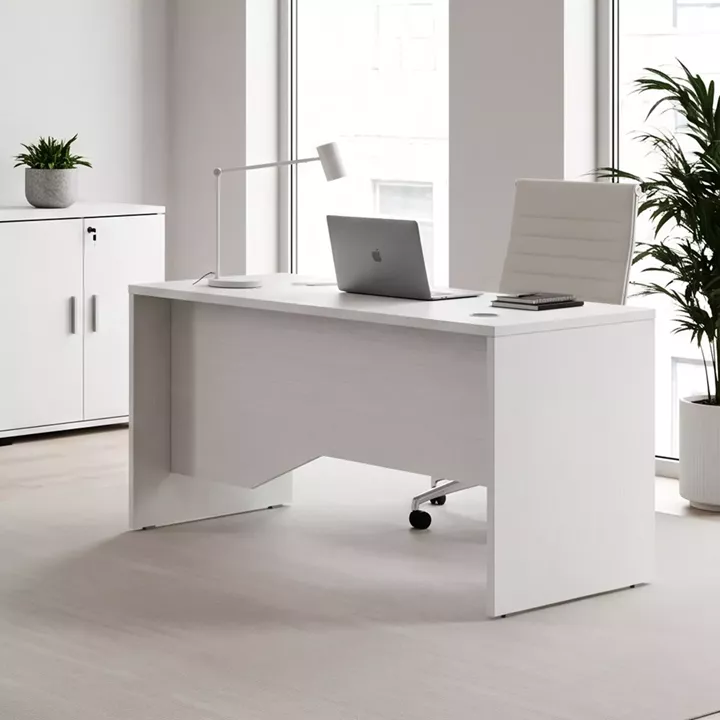 Γραφείο επαγγελματικό Venturo Megapap χρώμα λευκό 150x80x75εκ.