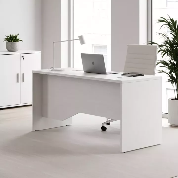 Γραφείο επαγγελματικό Venturo Megapap χρώμα λευκό 120x80x75εκ.