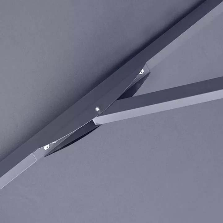 Ομπρέλα επαγγελματική Juno Megapap τηλεσκοπική αλουμινίου χρώμα ανθρακί 3,5x3,5m.