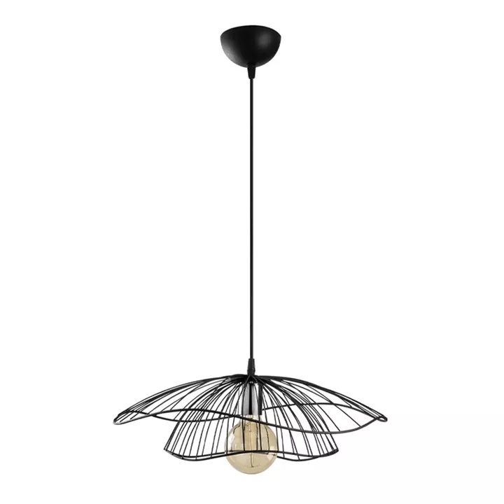 Φωτιστικό οροφής Yildo Megapap E27 μεταλλικό μονόφωτο χρώμα μαύρο Φ50x111εκ.