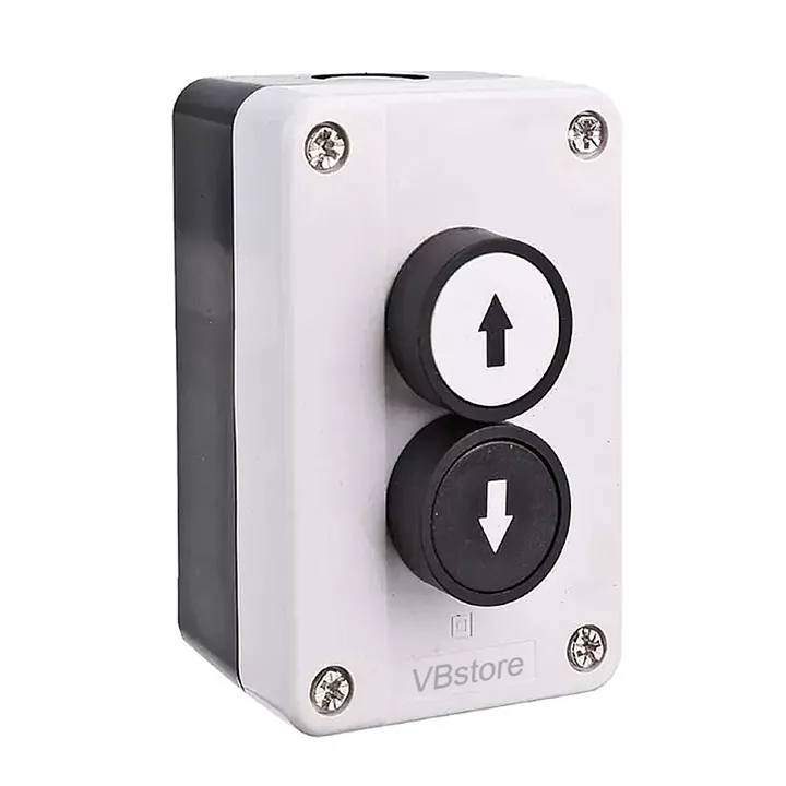 Μπουτονιέρα βιομηχανικού τύπου 2 πλήκτρων Up Down | Ø30mm, IP54 κουμπιά, IP40 κουτί