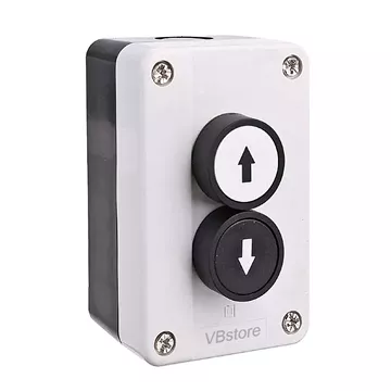 Μπουτονιέρα βιομηχανικού τύπου με δύο πλήκτρα Up Down, χειριστήριο για βιομηχανικές εφαρμογές, ρολά και γκαραζόπορτες