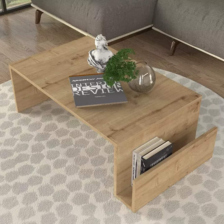 Τραπεζάκι σαλονιού Regnar Megapap χρώμα sapphire oak 100,6x55x31,8εκ.