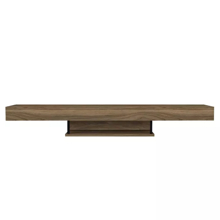 Έπιπλο τηλεόρασης επιτοίχιο Albares Megapap με LED χρώμα καρυδί 150x29,6x22εκ.