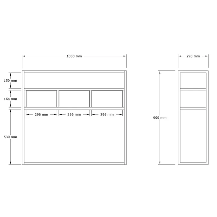 Κονσόλα Guarda Megapap χρώμα μπεζ travertine - χρυσό 100x29x90εκ.