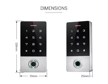 GRITAL A2-W Ενσύρματο πληκτρολόγιο, WiFi, Fingerprint