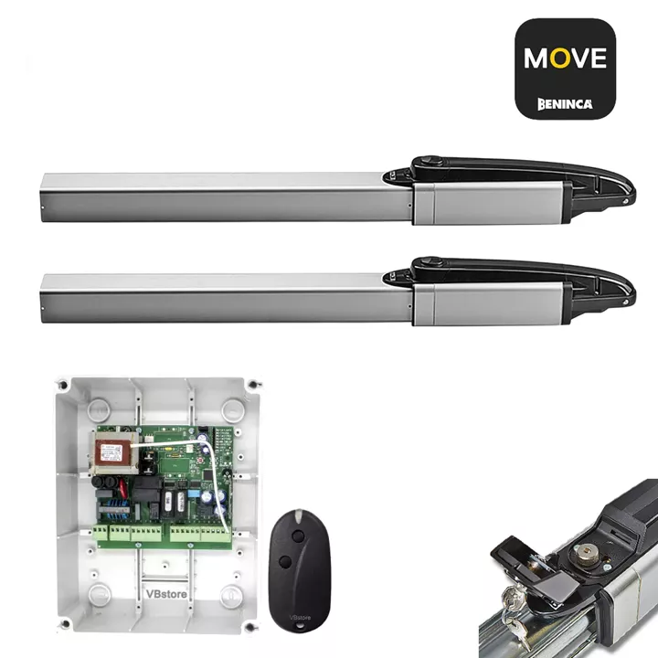 BENINCA HYDRO HD 50 AC | Υδραυλικό Ιταλικό μοτέρ δίφυλλης ανοιγόμενης γκαραζόπορτας με 1 τηλεχειριστήριο