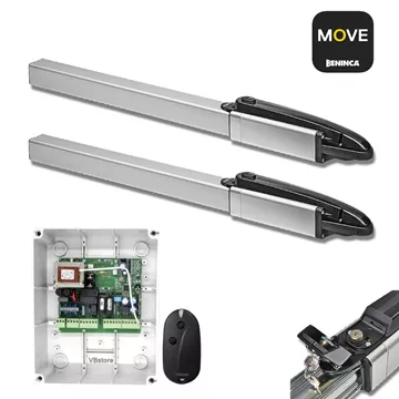 BENINCA HYDRO HD 35 AC υδραυλικό μοτέρ για δίφυλλη πόρτα έως 3,5 m 500 kg, IP55, πλακέτα LRS 2150, 1 χειριστήριο, VBstore