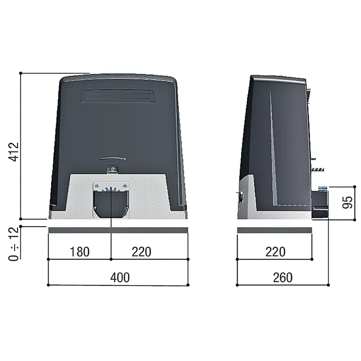 CAME BKV 2000 | Μοτέρ συρόμενης γκαραζόπορτας 36V έως 2000 κιλά
