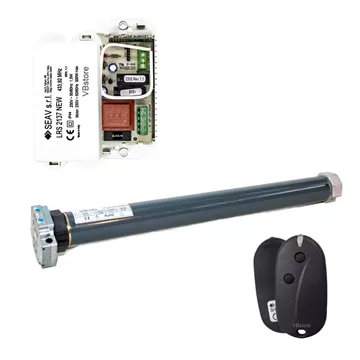 Grital CD120M/12 2T KIT σωληνωτό μοτέρ μανιβέλας 120Nm για εξάγωνο άξονα Φ70, O59mm, μηχανικά όρια, VBstore