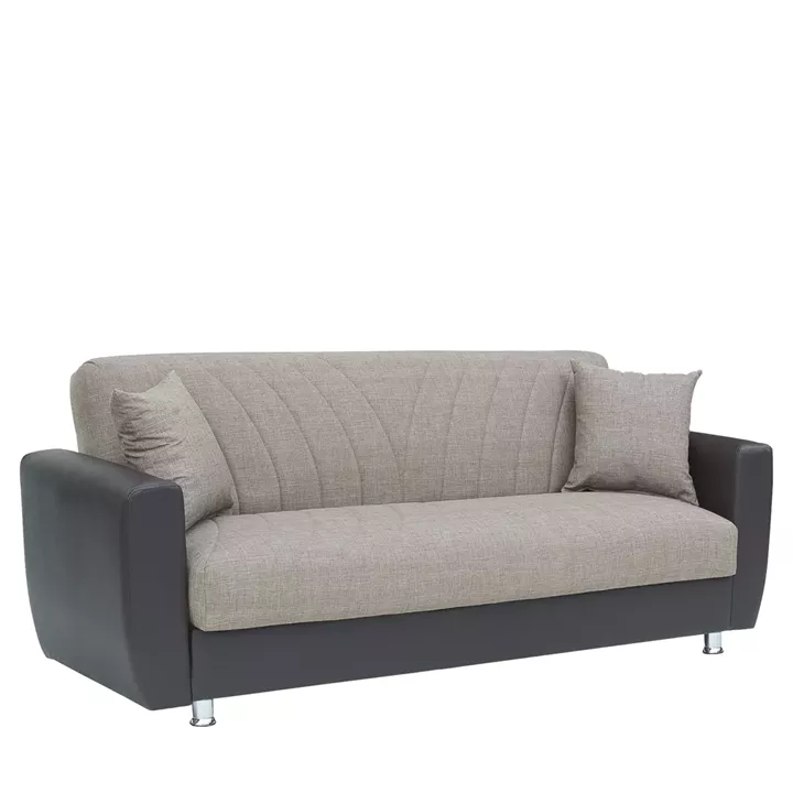 Καναπές Κρεβάτι Τριθέσιος ArteLibre JUAN Καφέ/Μπεζ 210x84x86cm