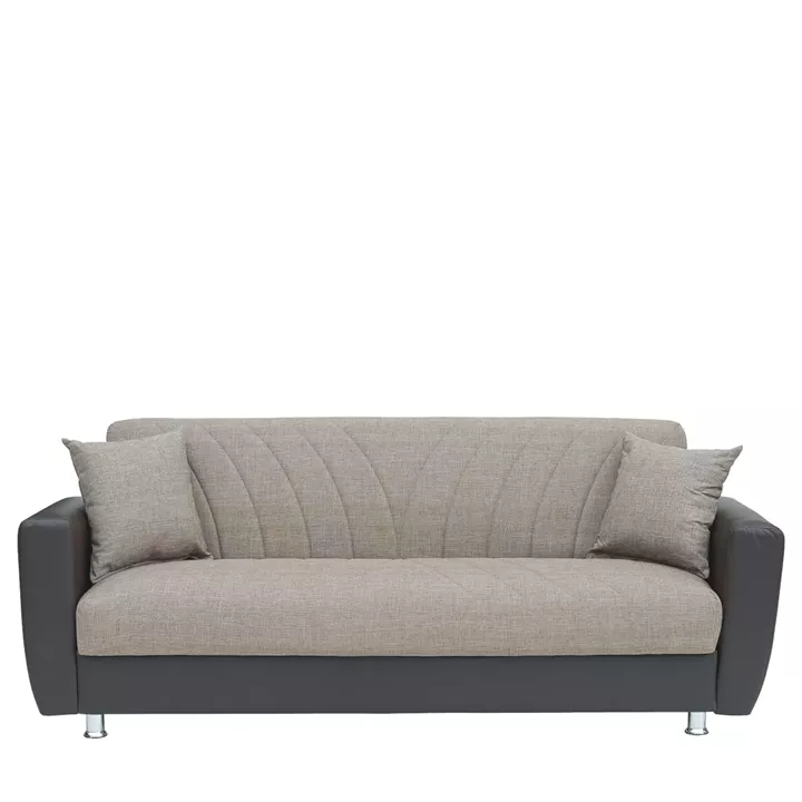 Καναπές Κρεβάτι Τριθέσιος ArteLibre JUAN Καφέ/Μπεζ 210x84x86cm