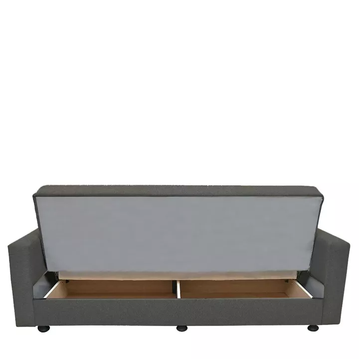 Καναπές Κρεβάτι ArteLibre AMETHYST Τριθέσιος Σκούρο Γκρι 214x78x78cm