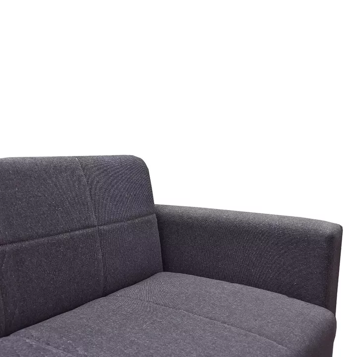 Καναπές Κρεβάτι ArteLibre AMETHYST Τριθέσιος Σκούρο Γκρι 214x78x78cm