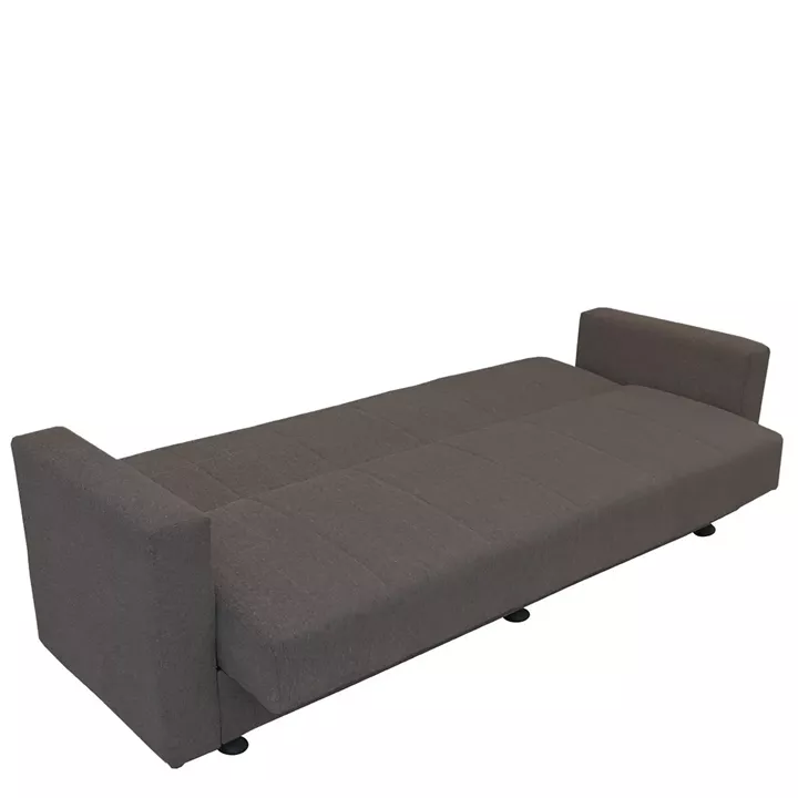 Καναπές Κρεβάτι ArteLibre AMETHYST Τριθέσιος Σκούρο Γκρι 214x78x78cm
