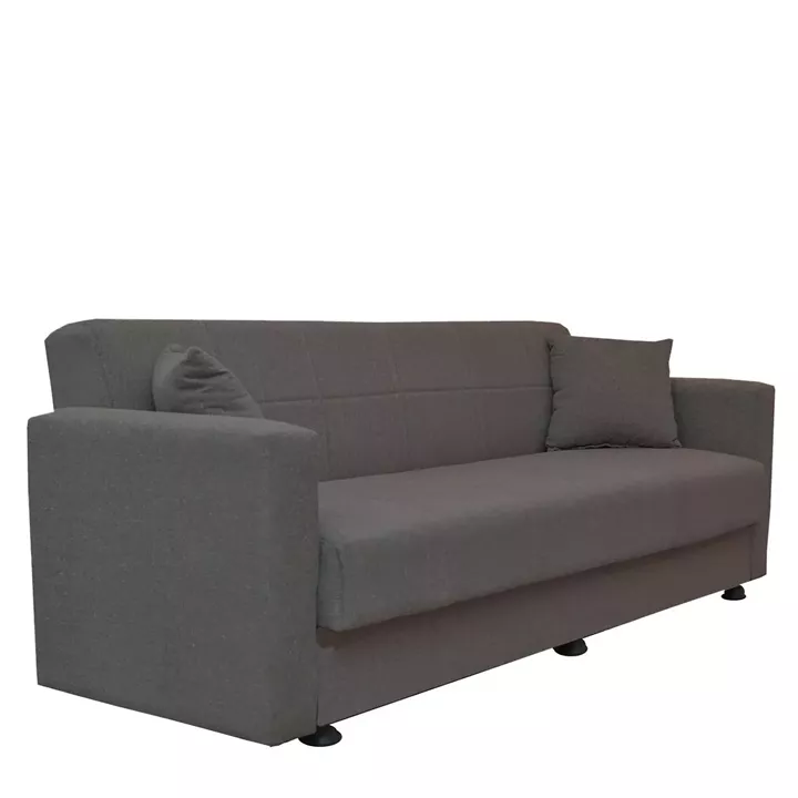 Καναπές Κρεβάτι ArteLibre AMETHYST Τριθέσιος Σκούρο Γκρι 214x78x78cm
