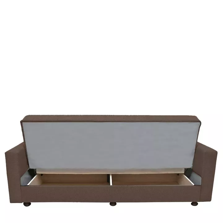 Καναπές Κρεβάτι ArteLibre AMETHYST Τριθέσιος Cappuccino 214x78x78cm