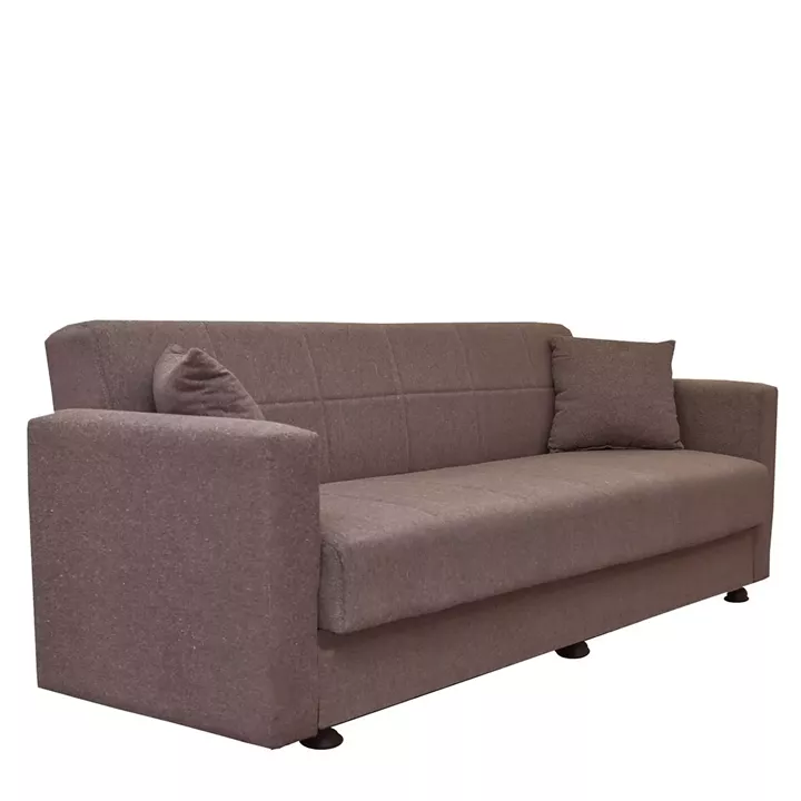 Καναπές Κρεβάτι ArteLibre AMETHYST Τριθέσιος Cappuccino 214x78x78cm