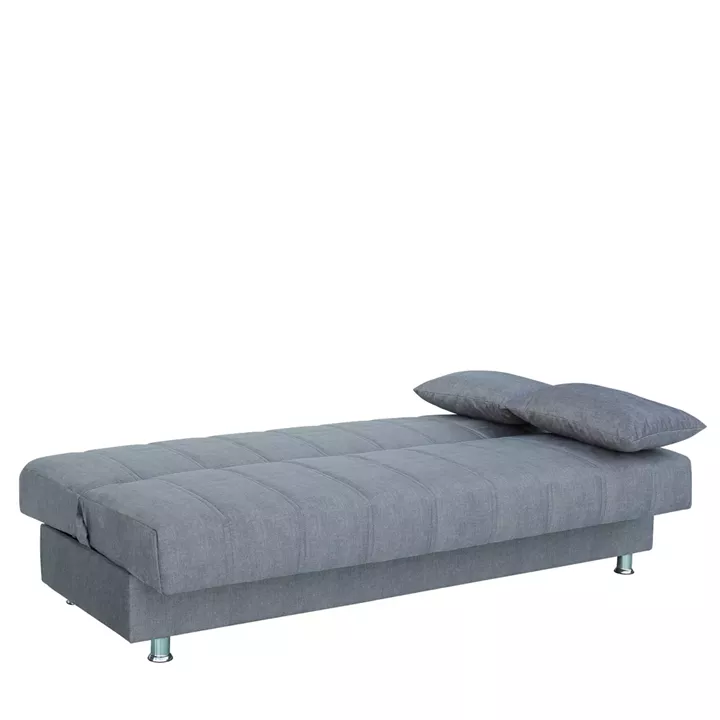 Καναπές Κρεβάτι Τριθέσιος ArteLibre LAURA II Γκρι 190x84x86cm