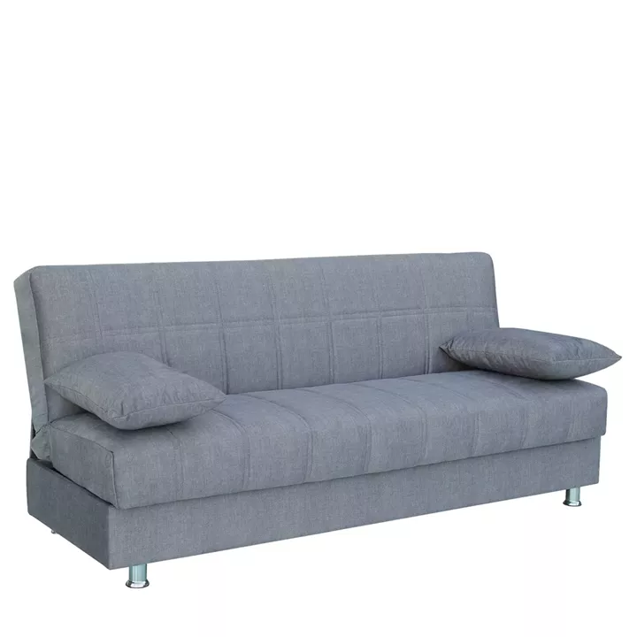 Καναπές Κρεβάτι Τριθέσιος ArteLibre LAURA II Γκρι 190x84x86cm