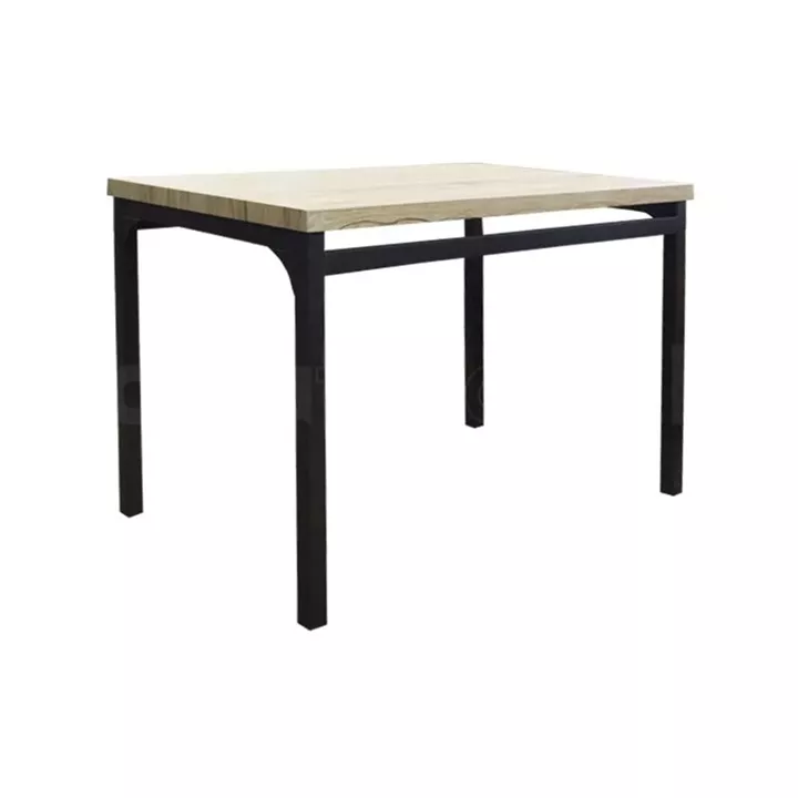 Τραπέζι Σετ (4+1) ArteLibre SERISSA Μαύρο/Μπεζ 110x70x77cm