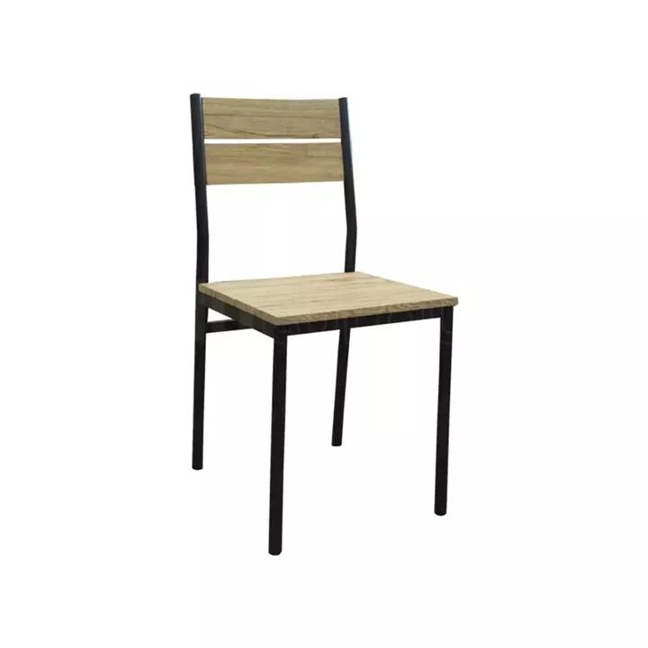 Τραπέζι Σετ (4+1) ArteLibre SERISSA Μαύρο/Μπεζ 110x70x77cm