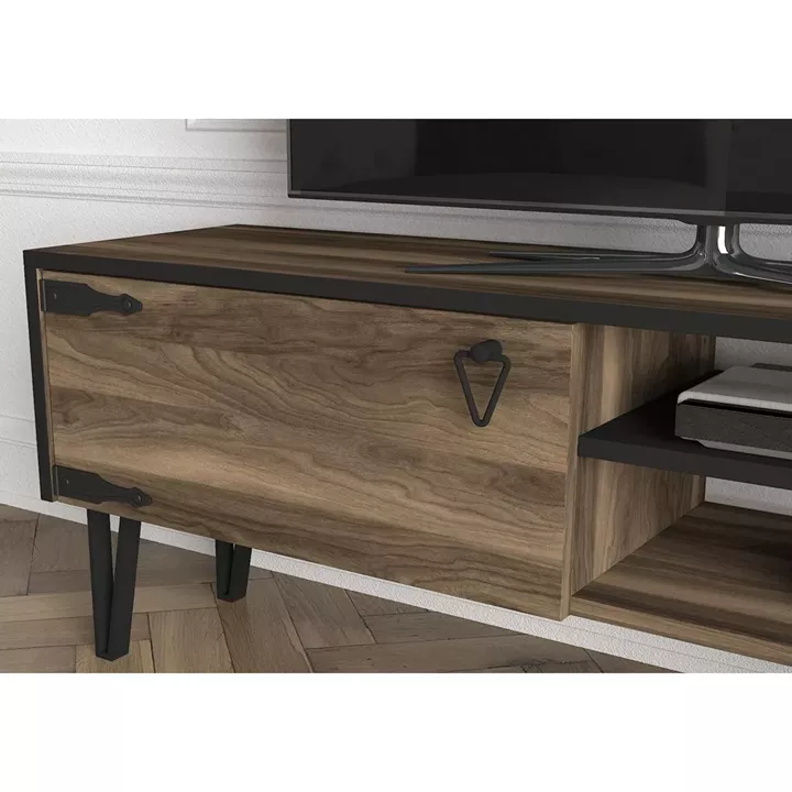 Έπιπλο Τηλεόρασης ArteLibre Thira Σκούρο Καφέ 180x30x49cm