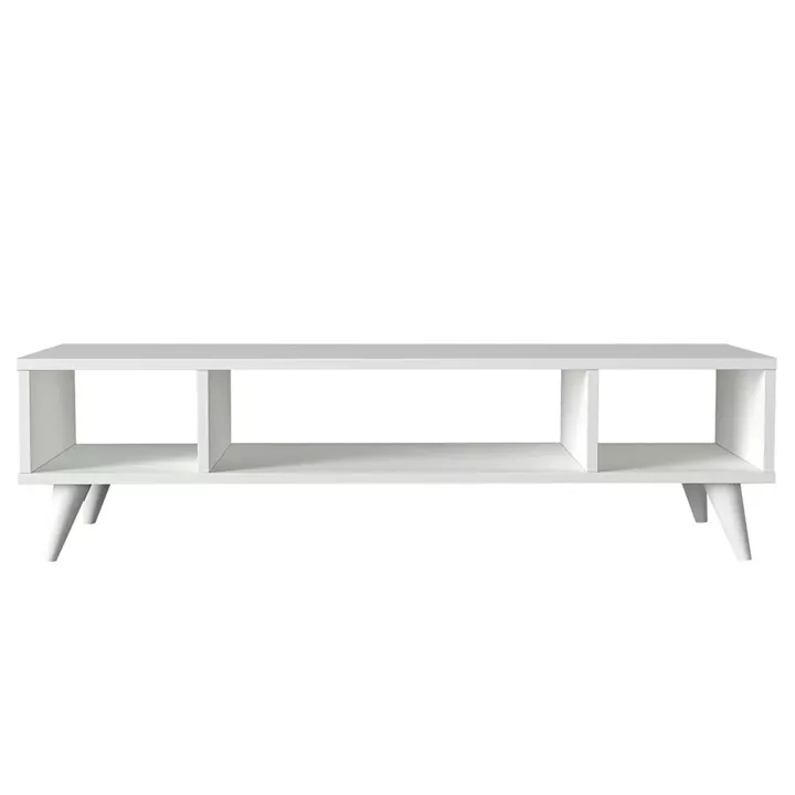 Έπιπλο Τηλεόρασης ArteLibre Samos Λευκό 120x35x40cm