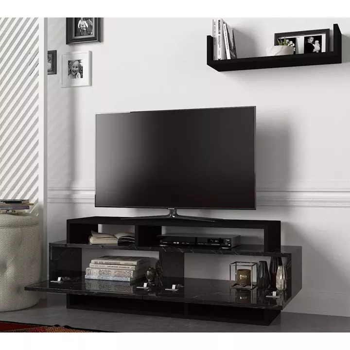 Έπιπλο Τηλεόρασης ArteLibre Sarakino Μαύρο 120x30x44cm