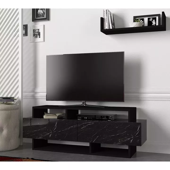 Έπιπλο Τηλεόρασης ArteLibre Sarakino Μαύρο 120x30x44cm