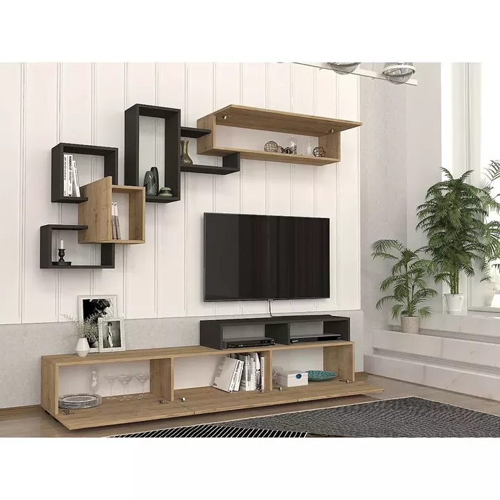 Σύνθετο ArteLibre MONTANA Sapphire/Ανθρακί Μοριοσανίδα 210x36.8x33.9cm