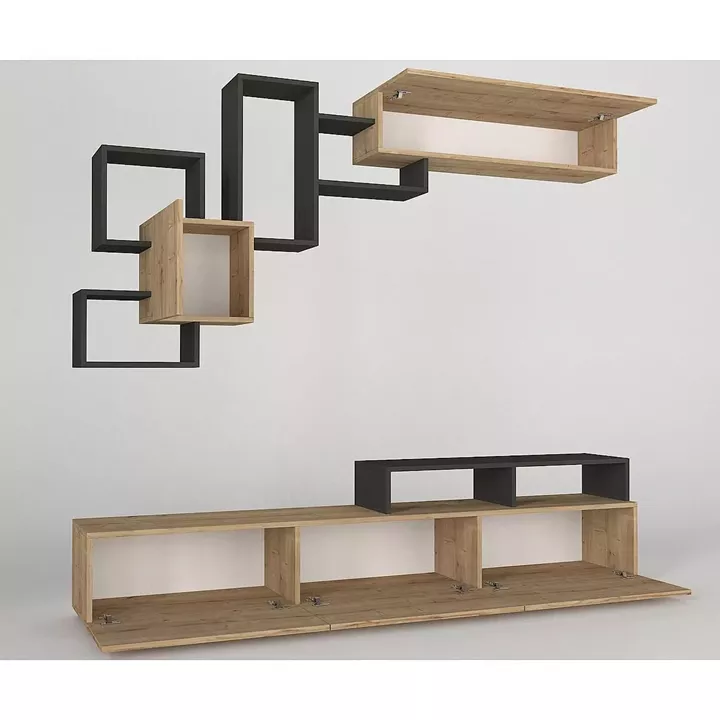 Σύνθετο ArteLibre MONTANA Sapphire/Ανθρακί Μοριοσανίδα 210x36.8x33.9cm