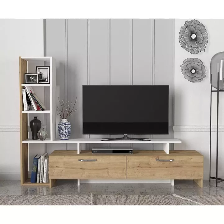 Σύνθετο ArteLibre KENTUCKY Sapphire/Λευκό Μοριοσανίδα 168x30x120cm