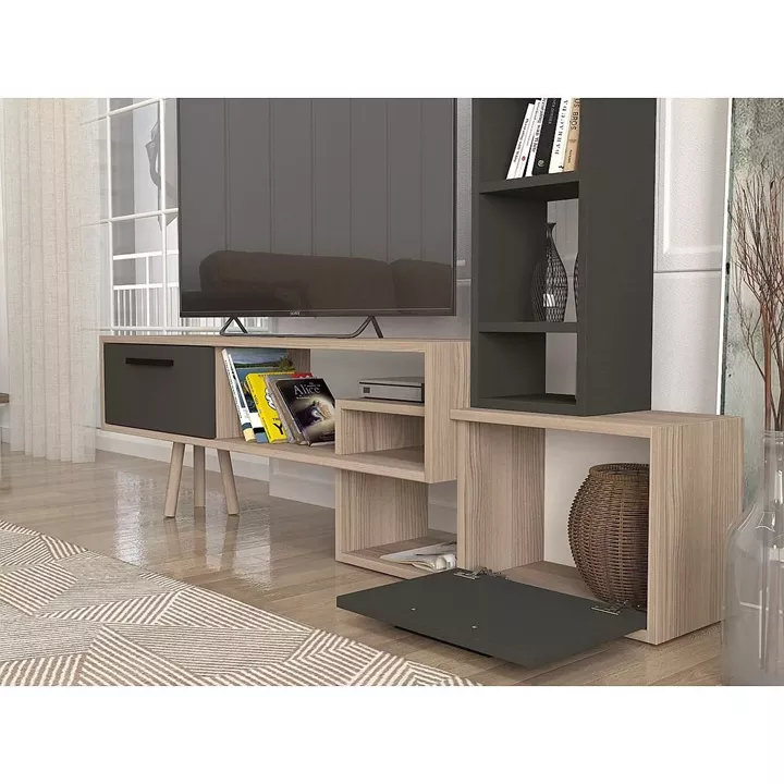 Σύνθετο ArteLibre NEVADA Cordoba/Ανθρακί Μοριοσανίδα 167x29.8x133.5cm